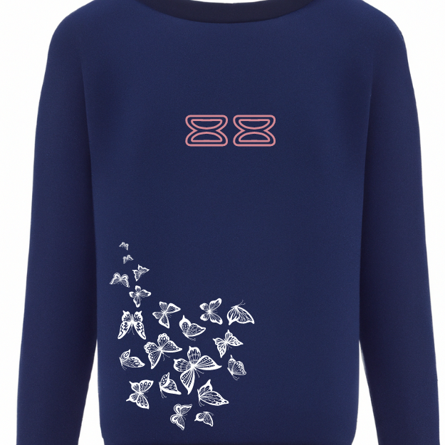 88BT Dark blue sweater sleeper design